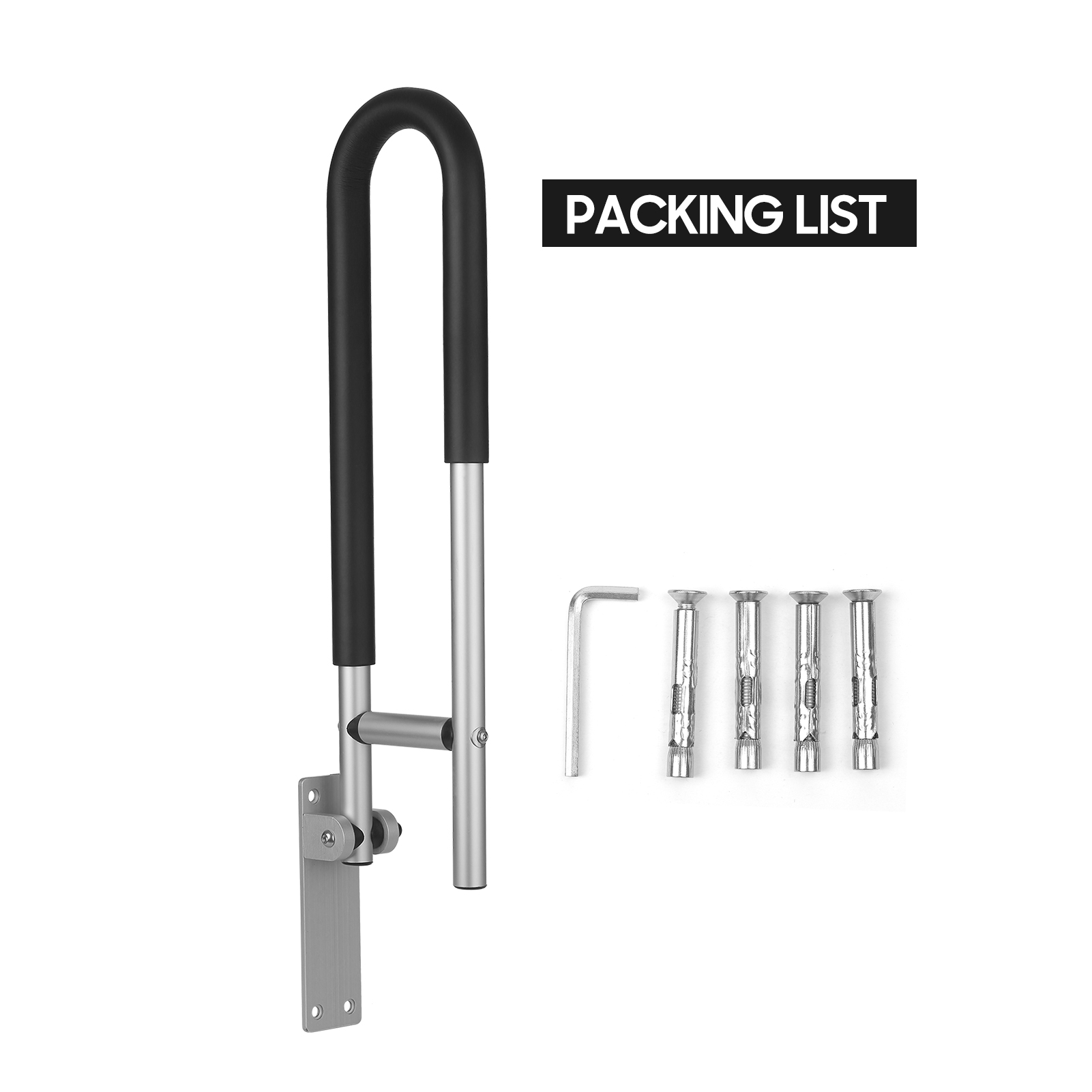 トイレ用手すり 落下防止/滑り止め 浴室用手すり フリップア - Home Bathroom Grab Bar のレビューと価格