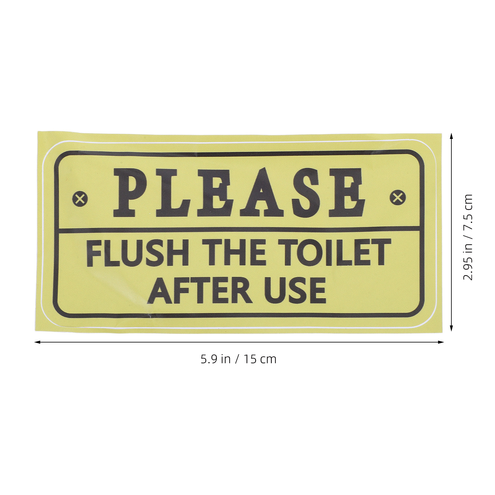トイレリマインダーデカール2枚セット 防水バスルームエチケッ - Home Bathroom Etiquette のレビューと価格