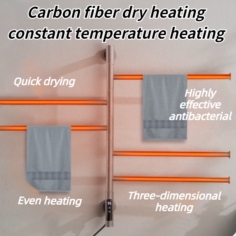 電気加熱タオルレール回転可能なバスルームタオルウォーマー防水 - Towel Warmer Electric のレビューと価格