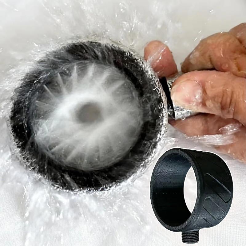 男性用高圧シャワーヘッドノズル 1個入り スパイラルスプレー - Home Bathroom Shower のレビューと価格
