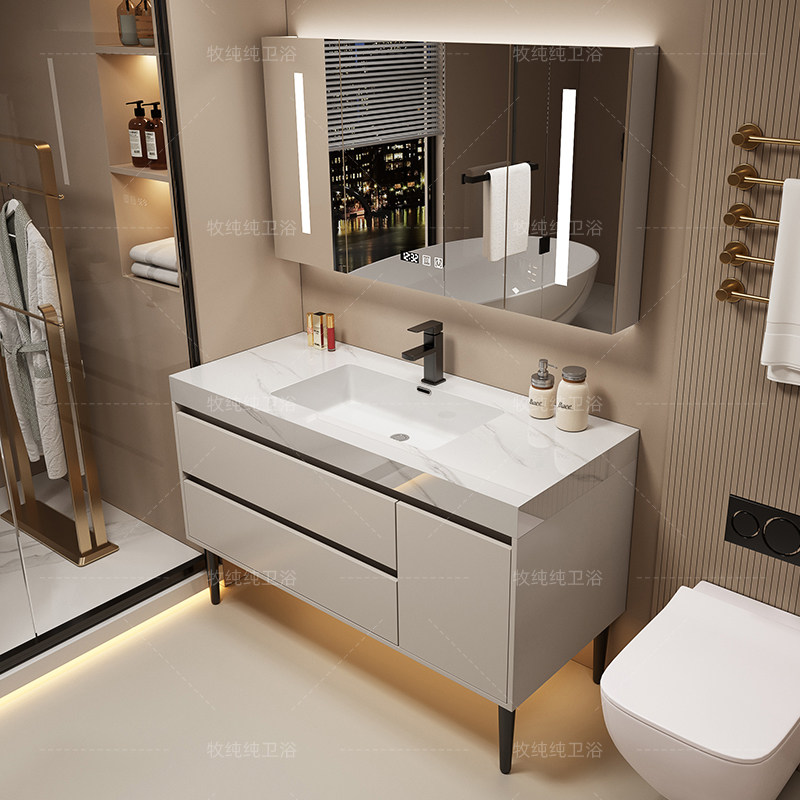 オーバーミラーバスルームキャビネットパーティション収納香水ス - Home Bathroom Vanity Combo のレビューと価格
