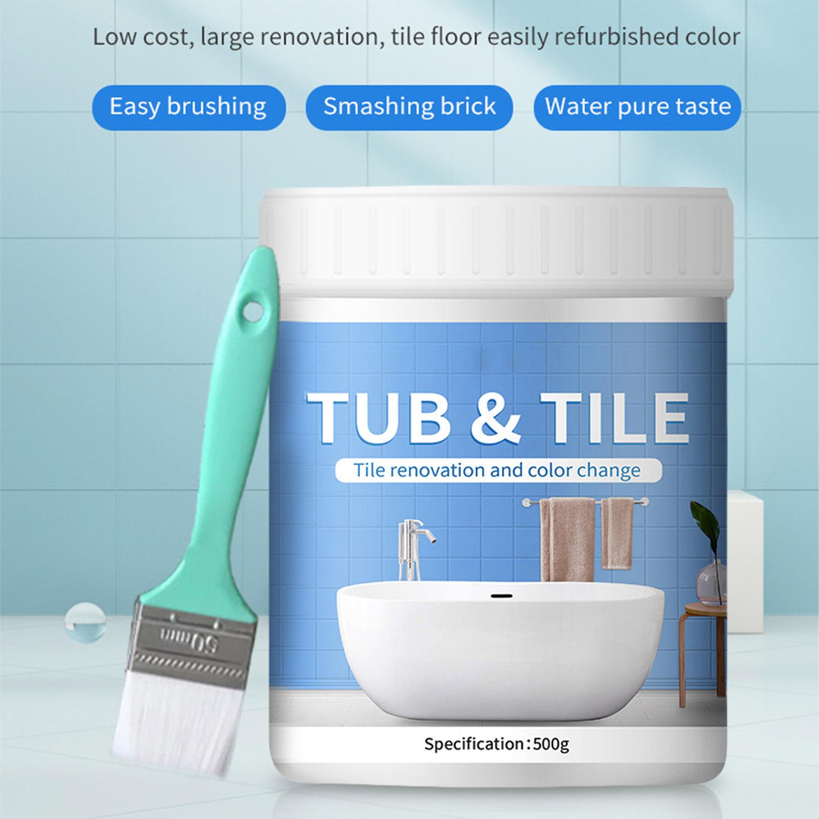 浴室タイルペイントキット 500g 水性速乾性バスリフィニッ - Home Bathroom Tiles のレビューと価格