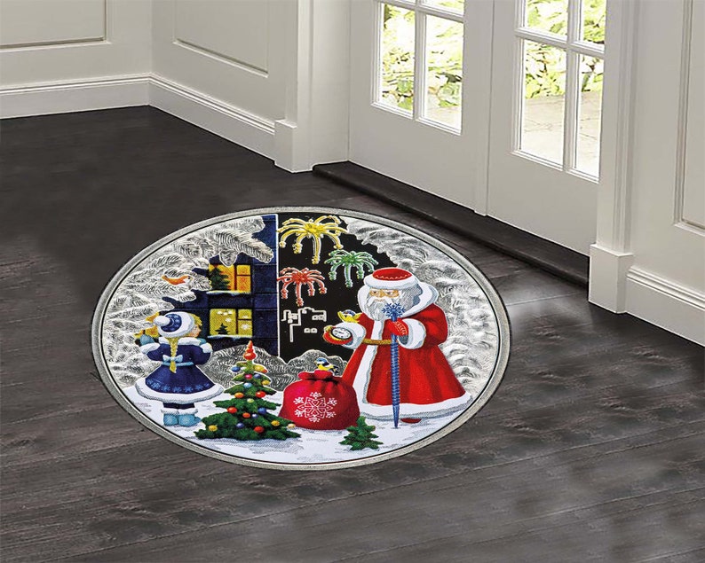 クリスマスツリー丸型ラグ、クリスマスレアデザイン室内ドアマッ - Home Bathroom Design Ideas のレビューと価格