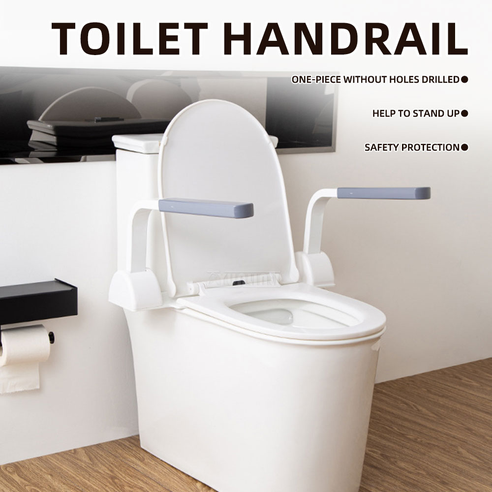 高齢者・障害者用トイレ安全手すり、穴あけ不要、立ち上がり補助 - Home Bathroom Grab Bar のレビューと価格