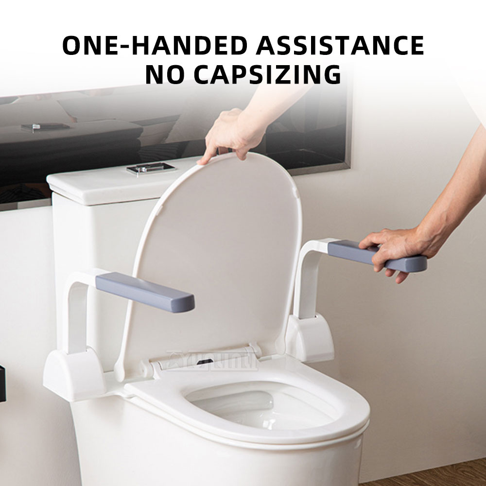 高齢者・障害者用トイレ安全手すり、穴あけ不要、立ち上がり補助 - Home Bathroom Grab Bar のレビューと価格