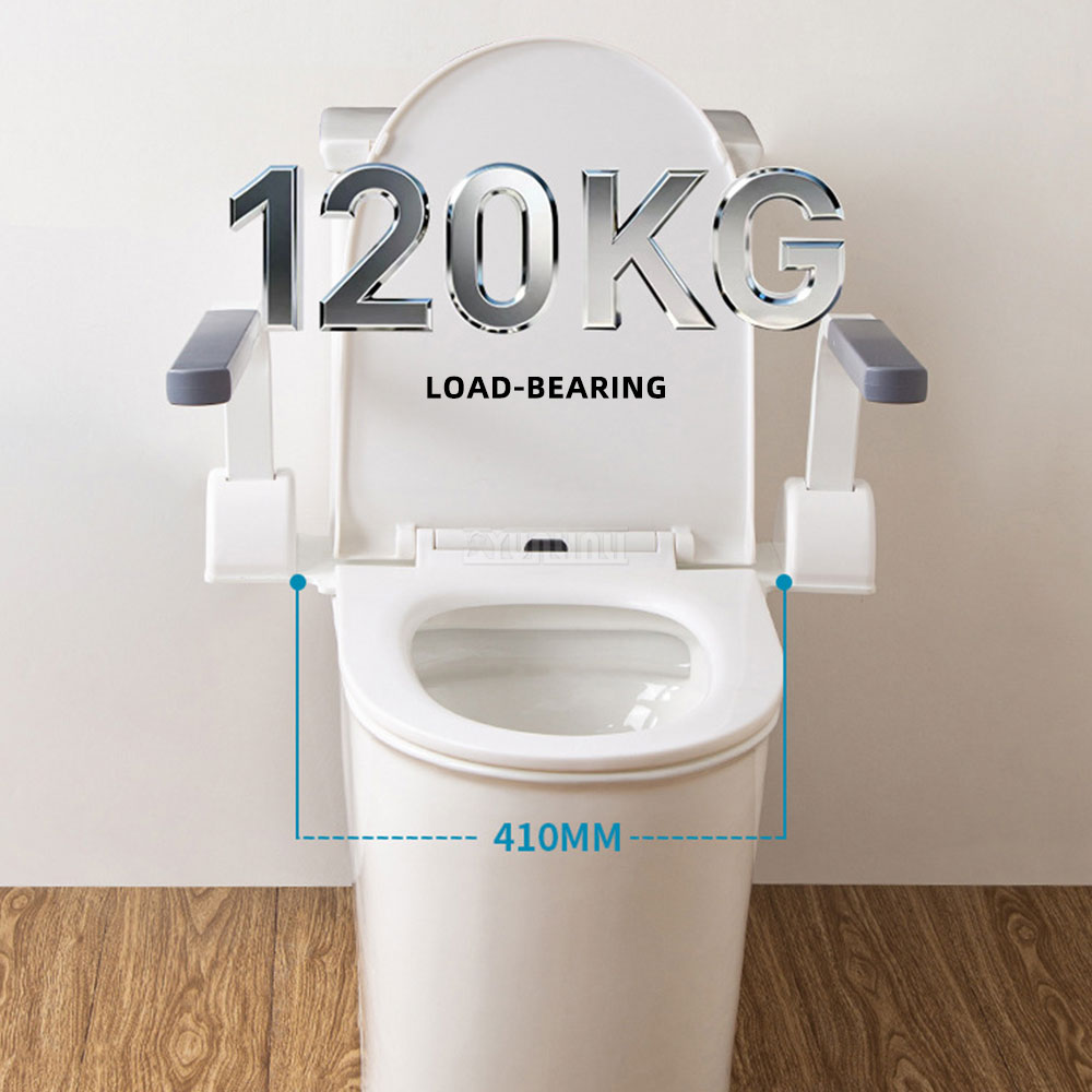 高齢者・障害者用トイレ安全手すり、穴あけ不要、立ち上がり補助 - Home Bathroom Grab Bar のレビューと価格