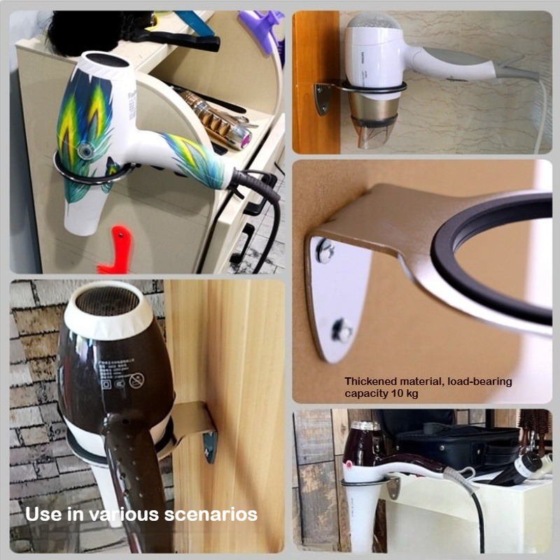 壁掛けヘアドライヤーホルダーラックハンガーヘアサロンホームバ - Home One Bathroom Accessories のレビューと価格