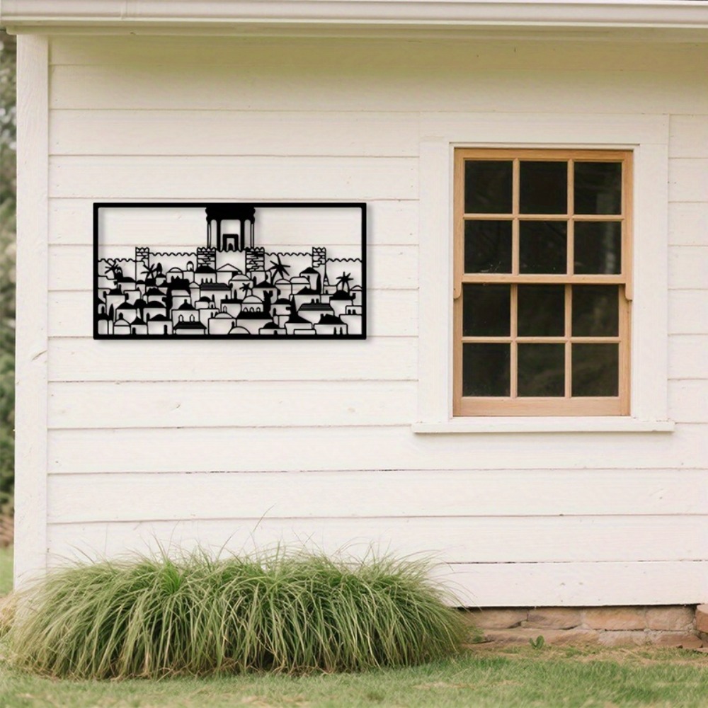 CIFBUY 金属製ウォールアート エルサレム壁画像 ユダヤ - Home & Bathroom Building Products Pte Ltd のレビューと価格
