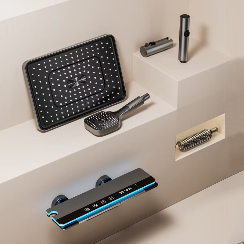 シャワーヘッドセット フル銅製 家庭用 定温スプレーノズル  - Home Bathroom Shower のレビューと価格